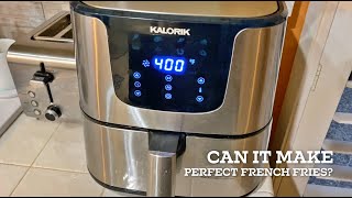 Making French Fries Kalorik Digital Air Fryer [upl. by Ogata284]