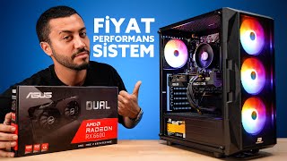 20000 TL ALTI FİYAT PERFORMANS OYUNCU SİSTEMİ ASUS Radeon RX6600 Dual V2 [upl. by Norina]