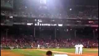 Red Sox Fans Sing Bob Marley Three little birds Fenway Park World Series Shane Victorino [upl. by Esina]