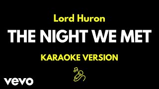 Lord Huron  The Night We Met Karaoke Version [upl. by Halehs]