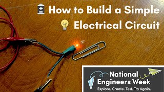 How to Build a Simple Electrical Circuit — AtHome Science Activity for Kids [upl. by Oilla]