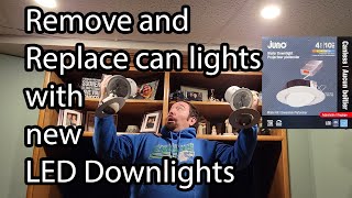 How to Remove and Replace can lights with new Juno LED Downlight [upl. by Aikar]