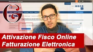 Come attivare Fisconline per la FATTURAZIONE ELETTRONICA [upl. by Enytsuj]