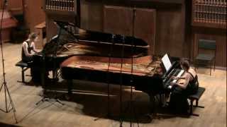 Brahms Variations on a theme by Haydn for two pianos op 56b [upl. by Veradia898]