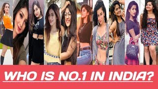 Top 10 popular girls on Tik tok in INDIA 2019  beautiful girls  cute girls [upl. by Doubler882]