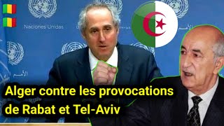 🇩🇿🇲🇱 Tensions entre Alger et Bamako  L’ONU prône l’apaisement [upl. by Koetke431]