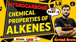 Hydrocarbons L8  Chemical Properties of Alkenes Part 2  Chemistry Class 11  NEET 2023 Arvind Sir [upl. by Nidya]