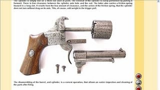 E Lefaucheux 7mm pinfire revolver explained  HLebookscom [upl. by Aynor]