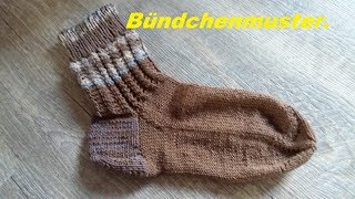 687BündchenmusterStricken für AnfängerTutorial Handarbeit [upl. by Oironoh]