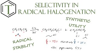 Selectivity in Radical Halogenation  Organic Chemistry Lessons [upl. by Amme]