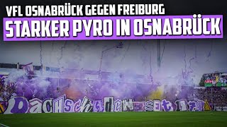 OsnabrückFans mit starker Pyro amp Choreo im DFBPokal VfL Osnabrück  SC Freiburg 04 [upl. by Margaretha321]