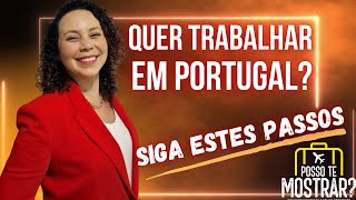 COMO ENCONTRAR EMPREGO EM PORTUGAL  Dicas para conseguir emprego em Portugal de forma mais fácil [upl. by Ecnerwal157]