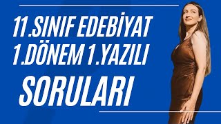 11sınıf edebiyat 1dönem 1yazılı soruları 2024  PDF [upl. by Eemia]