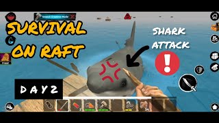 SURVIVAL ON RAFT  DAY 2 PLAY WITH 3 FRIENDS [upl. by Stortz400]