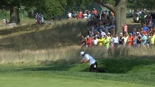 Phil Mickelson’s wizardry on the par4 18th at The Barclays [upl. by Hemminger]