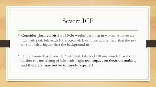 Intrahepatic Cholestasis of pregnancy ICP Part 2 [upl. by Nohsreg]