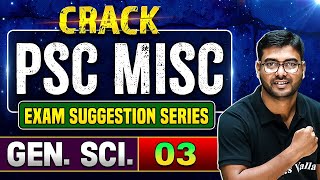 WBPSC Miscellaneous Special  Exam Suggestion Series  General Science Part 3  WBPSC Wallah [upl. by Atelra]