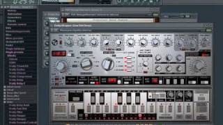 TB 303 Clone with D16 phoscyon dafunk bassline [upl. by Anil81]