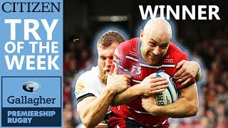 Willi Heinz Scores Stunning Gloucester Try vs Wasps  Citizen Try Of The Week  Round 17 WINNER [upl. by Nyleimaj]