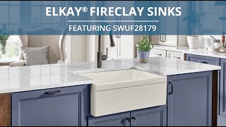 Elkay® Fireclay Farmhouse Sink SWUF28179 [upl. by Kasey]