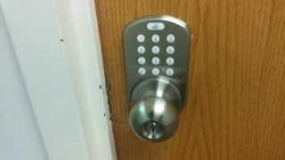 How to unlock an electronic combination lock on a door [upl. by Finzer]