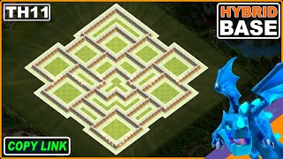 NEW BEST TH11 base 2024 with COPY LINK  COC Town Hall 11 TrophyWar Base  Clash of Clans [upl. by Nwahsud]