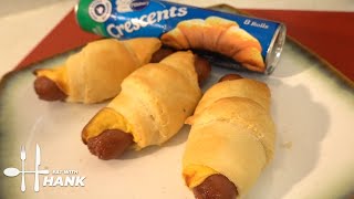 Air Fryer Crescent Roll Hot Dogs  Pigs in a Blanket with Cheese [upl. by Anamuj]