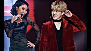 BTS and Mamamoo Moments Jimin and Hwasa Part 1 [upl. by Dogs254]