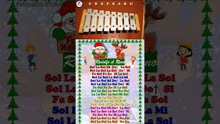 Rodolfo el Reno🎅 xilófono canciones  SONGS ON XYLOPHONE Tutorial🎄 [upl. by Gausman]