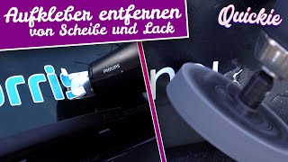 Aufkleber  Folie vom Auto entfernen  So kannst du deine Schriftzüge schonend abmachen  Quickie [upl. by Dallas313]