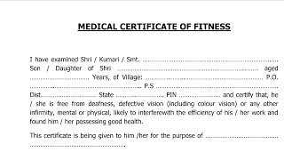 Download Medical Certificate and Watch this Video Carefully • Central University of Haryana • [upl. by Saffren703]