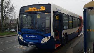 Stagecoach Yorkshire MAN 18240LF Alexander Dennis Enviro 300 22638 YN08 JGO [upl. by Erodoeht393]