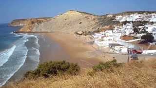 Praia do Burgau Beach Vila do Bispo Algarve HD [upl. by Aimas434]