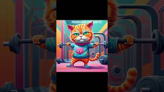 Muscular cat part2 capcut emforma shape força youtube [upl. by Kcirred]