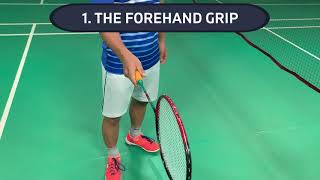 Badminton for Beginners Forehand amp Backhand Grip Hold Techniques How to hold a Racquet correctly [upl. by Olson665]