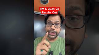 IIM Kozhikode 202426 Result Shortlist  Waiting List coming Soon [upl. by Eijneb]