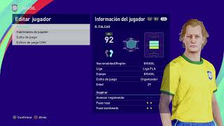 Paulo Roberto Falcão  PES Clasico Face Bodyamp Stats [upl. by Salomon]