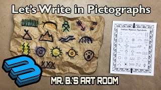 Mr B’s Art Room 37  write with pictographs [upl. by Tomaso]