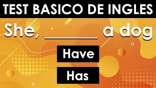 TEST BÁSICO DE INGLÉS 📚 PON A PRUEBA TU INGLÉS 📌 [upl. by Jordan933]