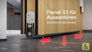 Planet X3  die Absenkdichtung für Aussentüren Barrierefrei mit NullSchwelle [upl. by Dnaltiac397]