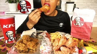 ASMR KFC HOT CHICKEN WINGS COBETTE DRUMSTICK • 아스머 먹방 [upl. by Philemol]