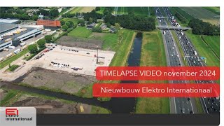 Timelapse nieuwbouw Elektro Internationaal november 2024 [upl. by Massie]