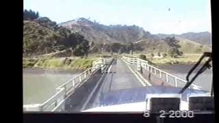 Over the old Mokau bridge [upl. by Aylsworth21]