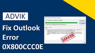 How to Fix Outlook Error 0X800CCC0E in Windows 1011 [upl. by Nrojb]