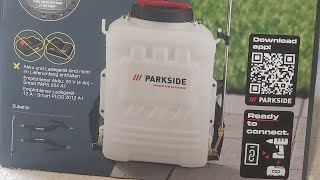 Parkside Performance cordless backpack pressure sprayer 20v PDRSP 20Li C2 [upl. by Nelleyram7]