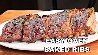 How To Make Honey BBQ Ribs In The Oven How To Make it Tastes like it’s grilled [upl. by Trilby218]