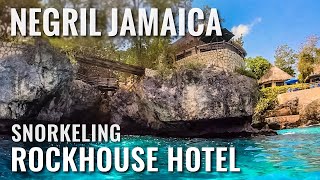 Snorkeling NEGRIL JAMAICA Rockhouse Hotel 4K [upl. by Llerral]