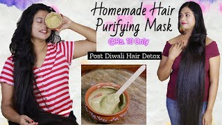 Homemade Hair Purifying Mask To Deep Cleanse Your Hair  Winter Hair Care  Sushmitas Diaries [upl. by Marian]