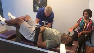 DeShauns Acute Lower Back Pain amp Sciatica First Chiropractic Adjustment [upl. by Rafaellle180]