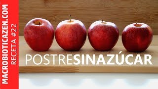 MANZANAS ASADAS AL HORNO Receta Macrobiótica Vegano Sin azúcar Sin lácteos Sin gluten [upl. by Cirred]